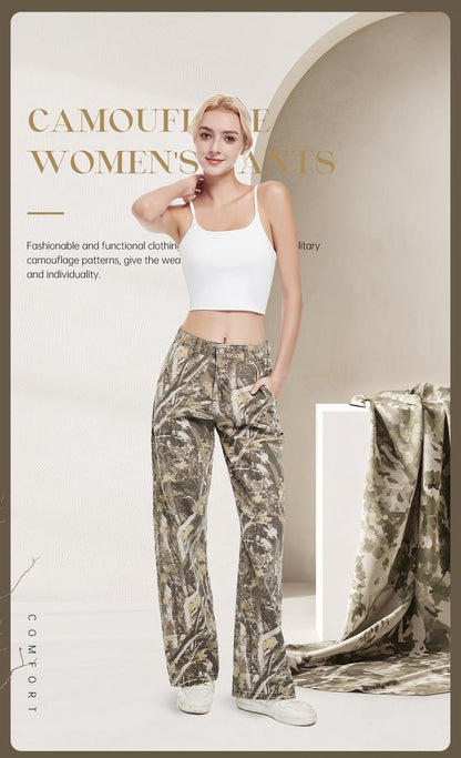 Camo Cargo Pants For Womens