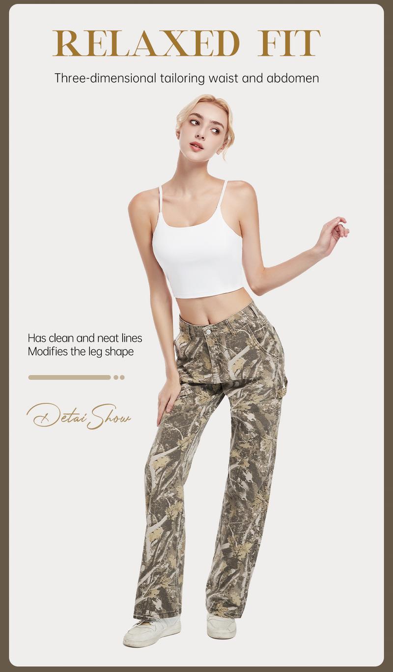 Camo Cargo Pants For Womens